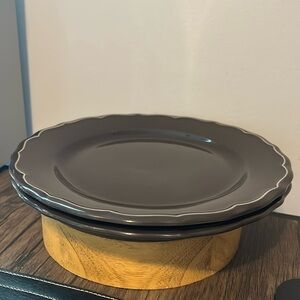 Pair of Williams-Sonoma Alexia Brown Salad Plates